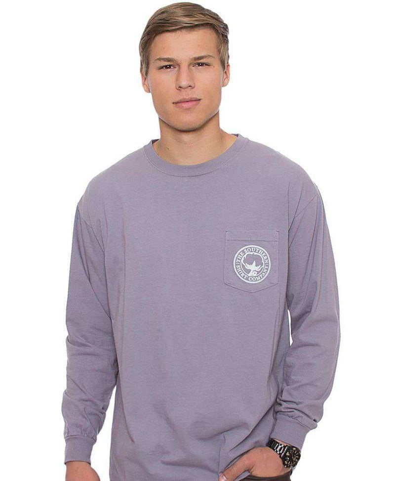 Mountain Weekend Long Sleeve Tee in Grey Ridge by The Southern Shirt Co. - Country Club Prep