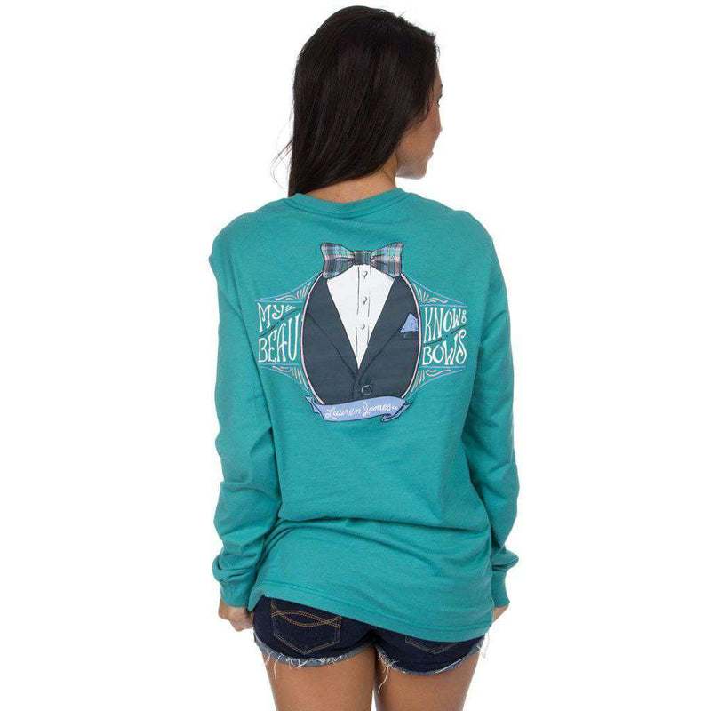 My Beau Knows Long Sleeve in Seafoam by Lauren James - Country Club Prep