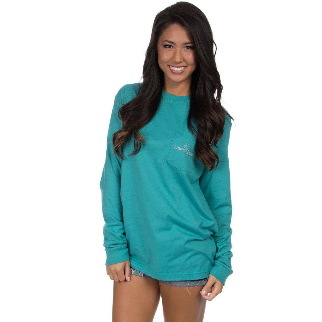 My Beau Knows Long Sleeve in Seafoam by Lauren James - Country Club Prep