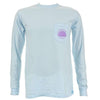 Never Out Of Style Long Sleeve Tee in Chalky Blue by Live Oak - Country Club Prep