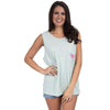 Oklahoma Lovely State Pocket Tank Top in Mint by Lauren James - Country Club Prep