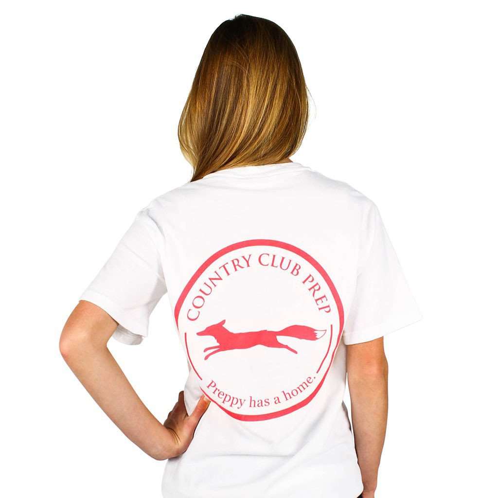 Original Logo Tee Shirt in White by Country Club Prep - Country Club Prep