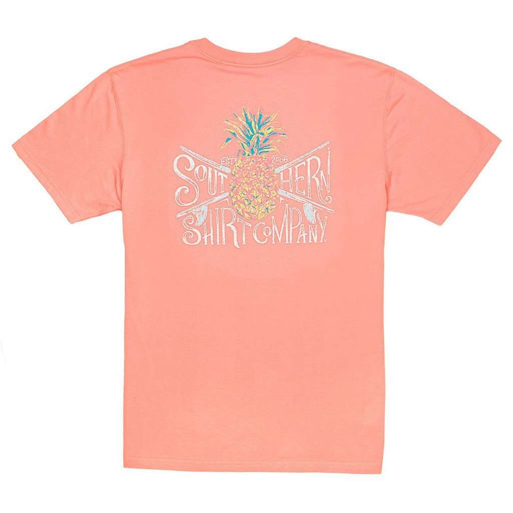 Painted Pineapple Tee in Peach Amber by The Southern Shirt Co. - Country Club Prep