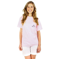 Peach Julep Pocket Tee in Blossom by Lily Grace - Country Club Prep
