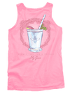 Peach Julep Tank Top in Blossom by Lily Grace - Country Club Prep
