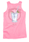 Peach Julep Tank Top in Blossom by Lily Grace - Country Club Prep