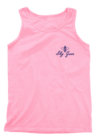 Peach Julep Tank Top in Blossom by Lily Grace - Country Club Prep