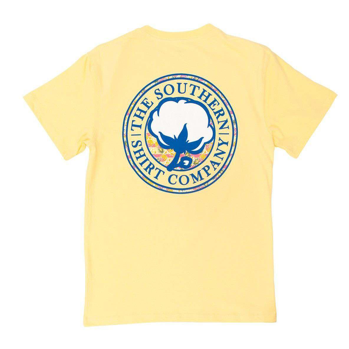 Pineapple Logo Tee Shirt in Sunshine by The Southern Shirt Co. - Country Club Prep