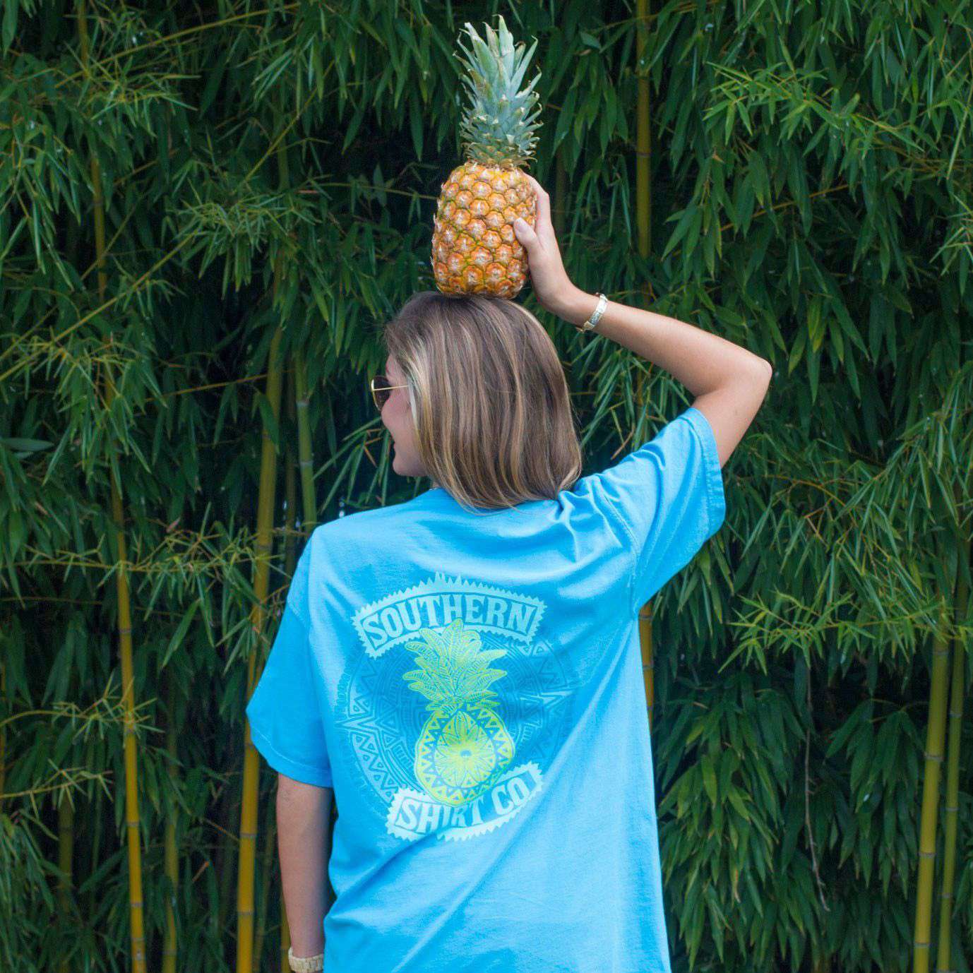Pineapple Tee Shirt in Bonnie Blue by The Southern Shirt Co. - Country Club Prep
