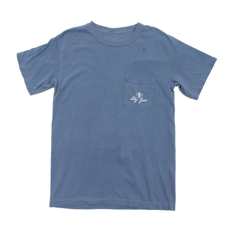 Lily Grace Prep in Your Step Tee in Blue Jean – Country Club Prep