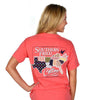 Quilted South Short Sleeve Tee Shirt in Watermelon by Southern Fried Cotton - Country Club Prep