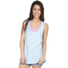 Racerback Logo Tank Top in Light Blue by Lauren James - Country Club Prep