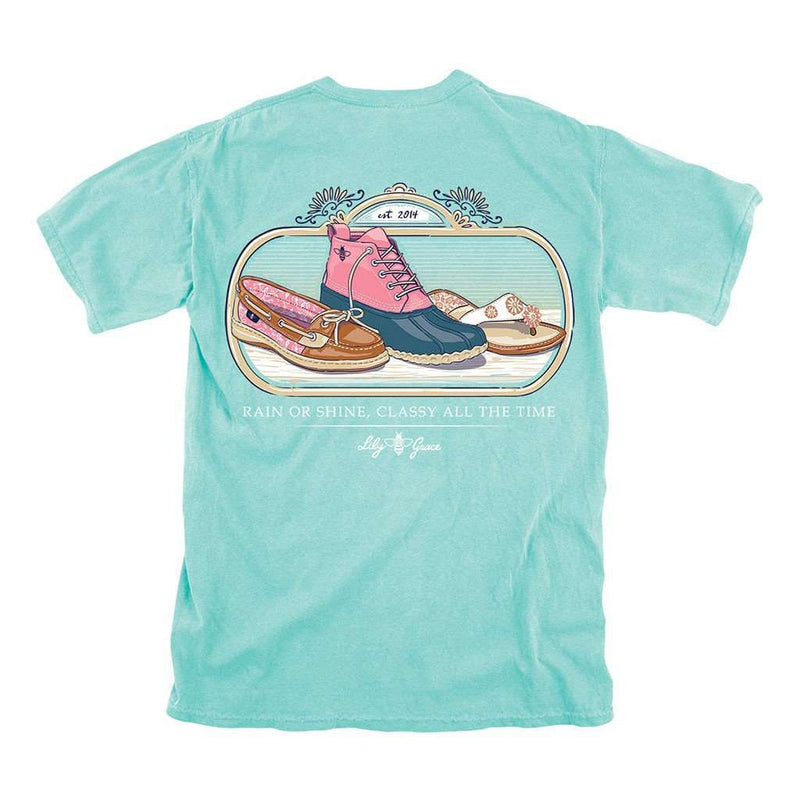Rain or Shine Classy All the Time Tee in Chalky Mint by Lily Grace - Country Club Prep