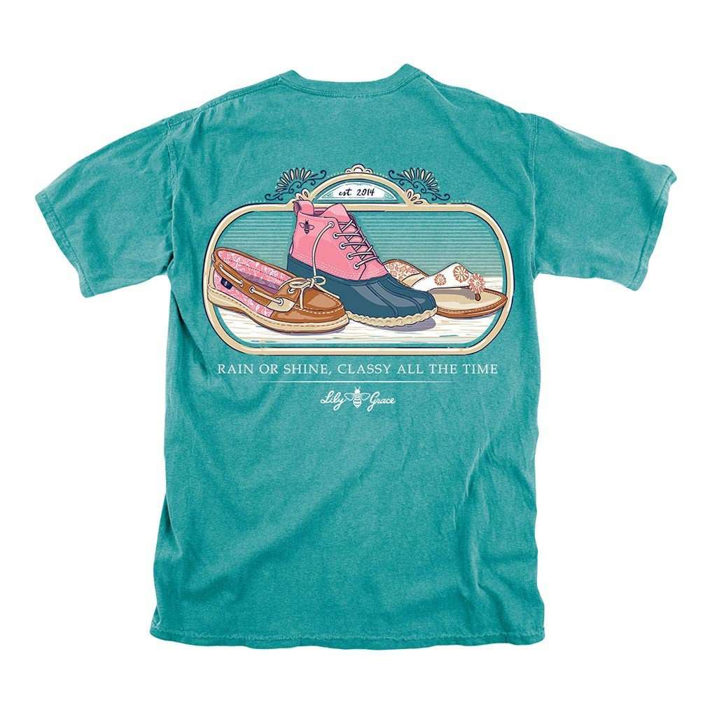 Rain or Shine Classy All the Time Tee in Seafoam by Lily Grace - Country Club Prep