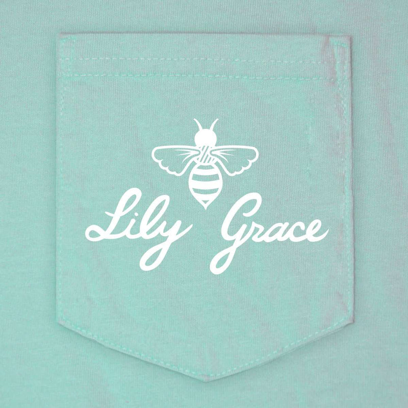 Sailing Pocket Tee in Chalky Mint by Lily Grace - Country Club Prep