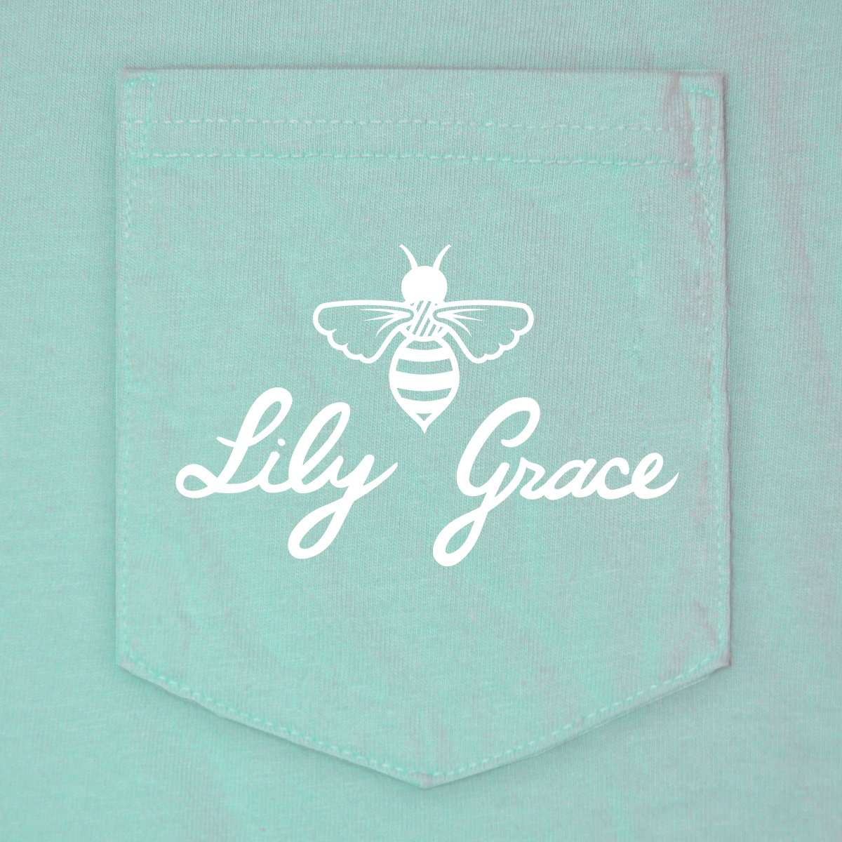 Sailing Pocket Tee in Chalky Mint by Lily Grace - Country Club Prep