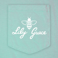 Sailing Pocket Tee in Chalky Mint by Lily Grace - Country Club Prep
