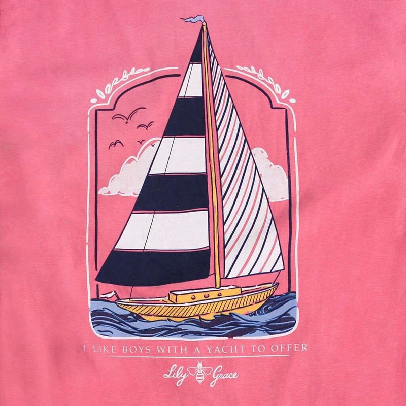 Sailing Pocket Tee in Crunchberry by Lily Grace - Country Club Prep