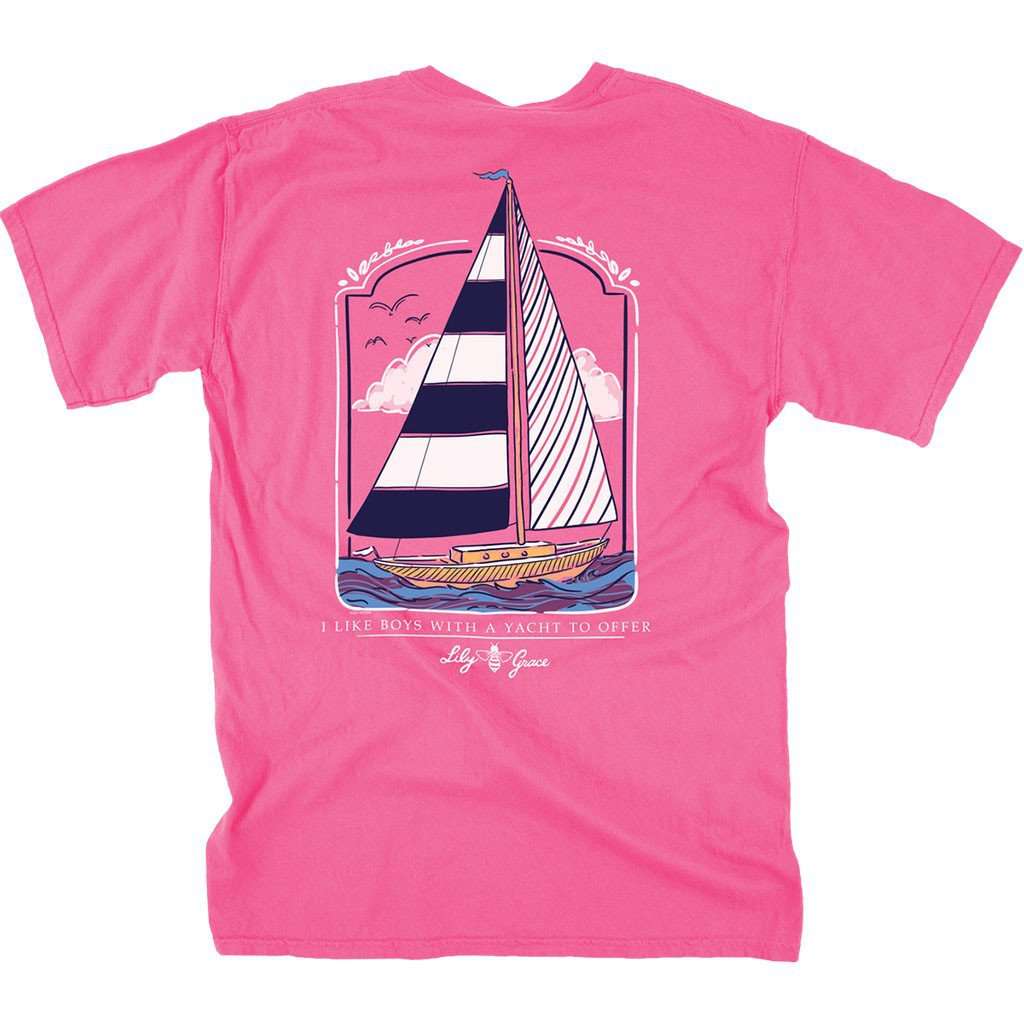 Sailing Tee in Peony by Lily Grace - Country Club Prep