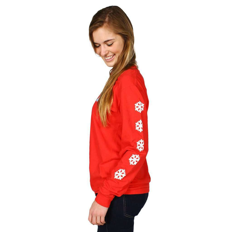 Santa is Bae Longsleeve Tee Shirt in Red by Jadelynn Brooke - Country Club Prep