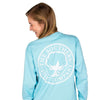 Seaside Logo Long Sleeve Tee in Atlas Blue by The Southern Shirt Co. - Country Club Prep