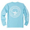 Seaside Logo Long Sleeve Tee in Atlas Blue by The Southern Shirt Co. - Country Club Prep