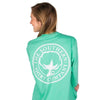 Seaside Logo Long Sleeve Tee in Florida Keys Green by The Southern Shirt Co. - Country Club Prep