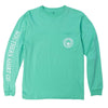 Seaside Logo Long Sleeve Tee in Florida Keys Green by The Southern Shirt Co. - Country Club Prep