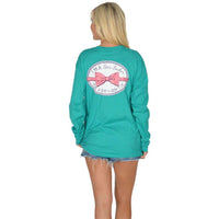 Seersucker for a Boy Long Sleeve Tee in Tropical Green by Lauren James - Country Club Prep