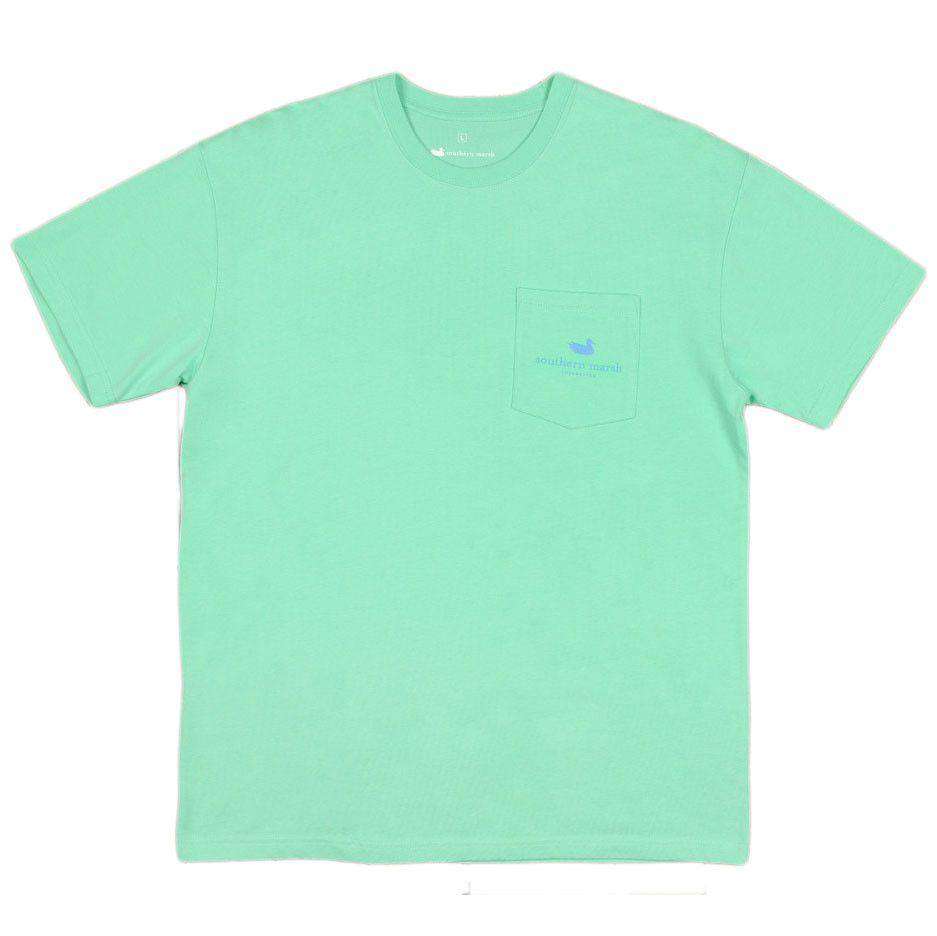 Signature Coin Tee in Bimini Green by Southern Marsh - Country Club Prep