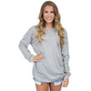 South Carolina Long Sleeve Stadium Tee in Heather Grey by Lauren James - Country Club Prep