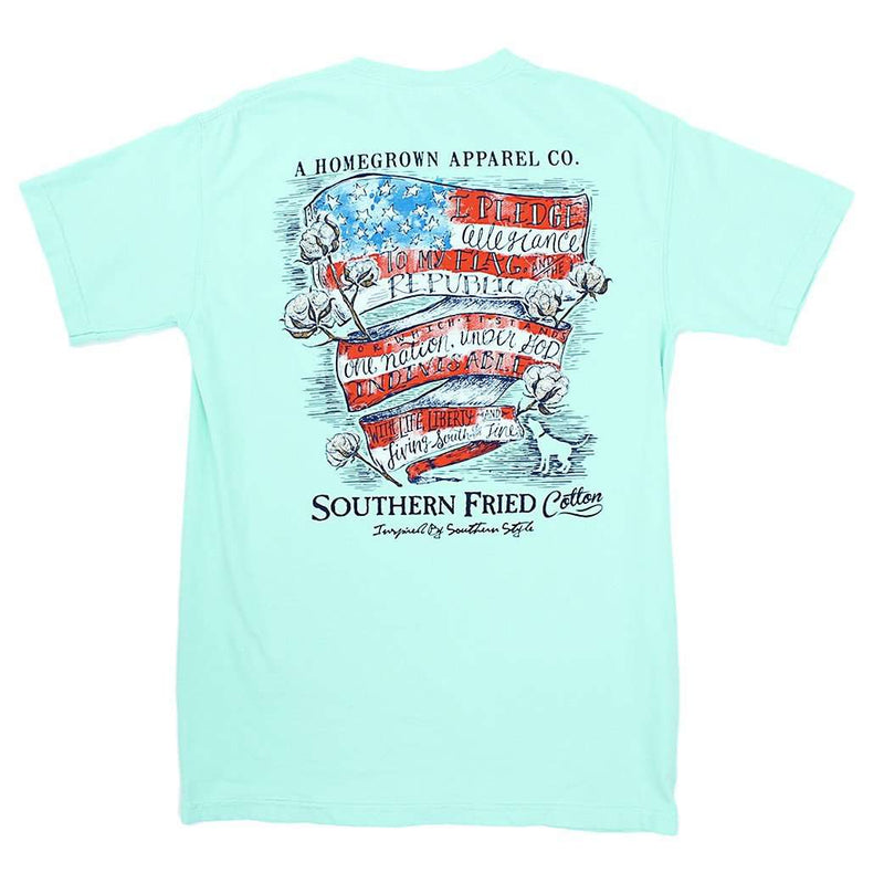 Southern Belle Pledge Tee Shirt in Island Reef by Southern Fried Cotton - Country Club Prep