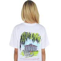 Southern Charm Tee in White by Lauren James - Country Club Prep
