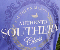 Southern Class LONG SLEEVE Tee in Lilac by Southern Marsh - Country Club Prep