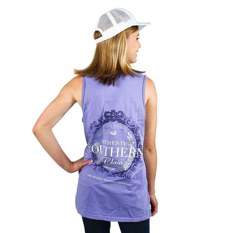 Southern Class Tank in Lilac by Southern Marsh - Country Club Prep