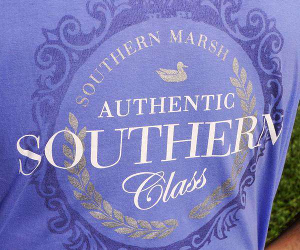 Southern Class Tee in Lilac Purple by Southern Marsh - Country Club Prep