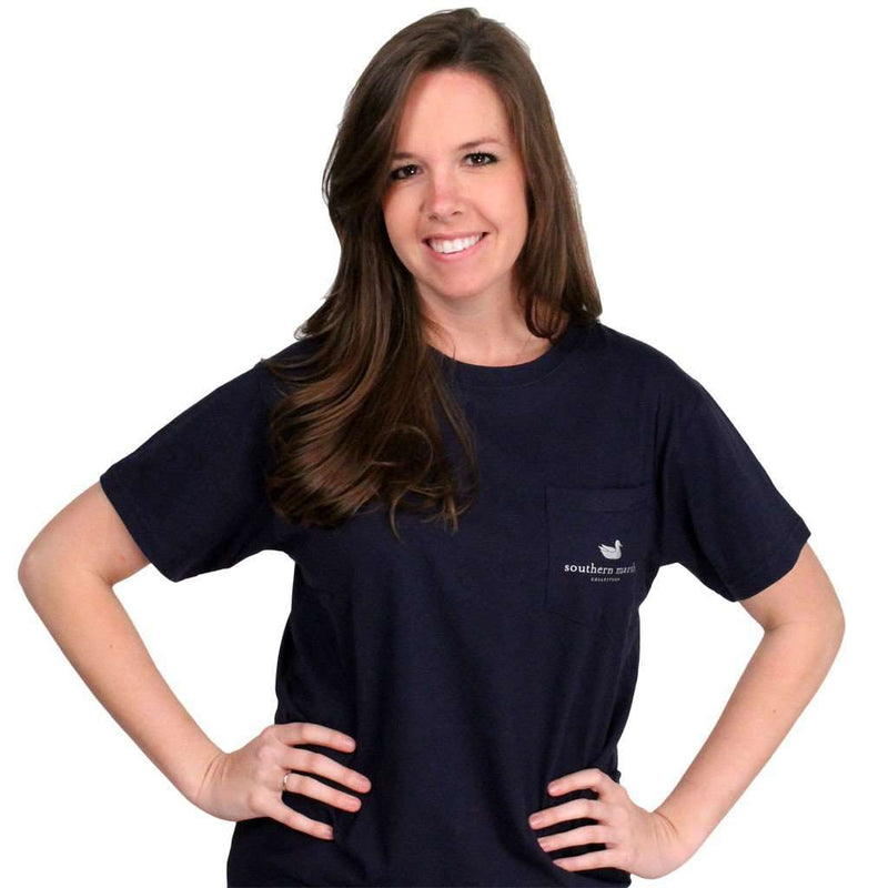 Southern Class Tee in Navy by Southern Marsh - Country Club Prep