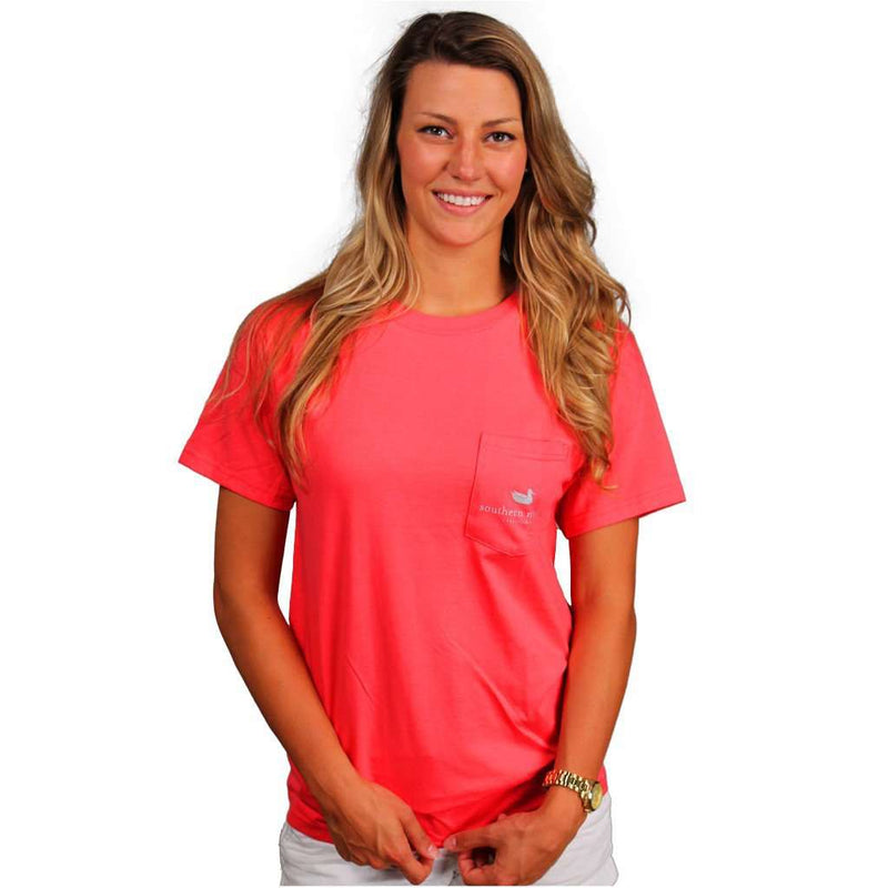 Southern Class Tee in Strawberry Fizz by Southern Marsh-Small - Country Club Prep