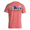 Southern Essentials "Beach Weekend" Short Sleeve Tee in Watermelon by Live Oak - Country Club Prep