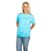 Spinnaker Pocket Tee in Turquoise by High Cotton - Country Club Prep