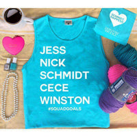 # Squad Goals- Schmidt Happens Tank in Popsicle Blue by Jadelynn Brooke - Country Club Prep