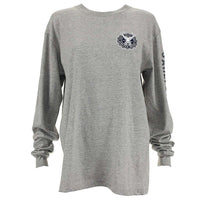 Strong As Coffee Long Sleeve Tee in Heather Grey by Jadelynn Brooke - Country Club Prep