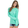 Sugar and Spice Long Sleeve Tee in Seafoam by Lauren James - Country Club Prep