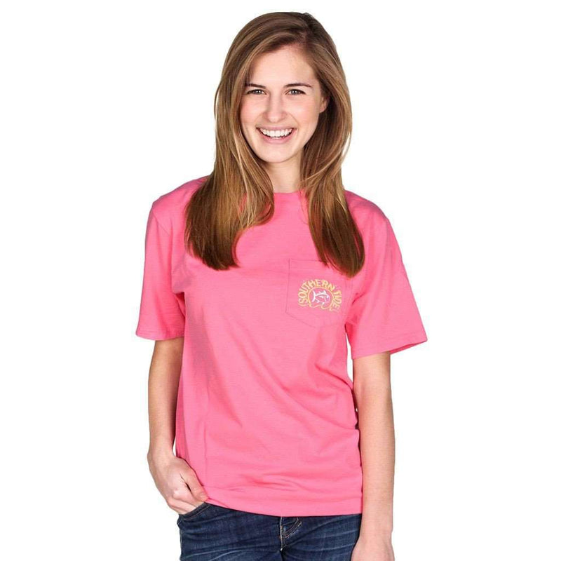 Sun, Sea & Sand Tee in Berry by Southern Tide - Country Club Prep