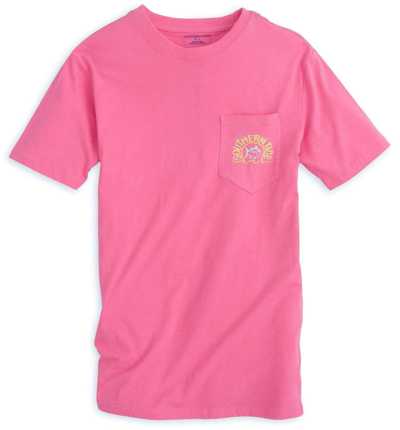 Sun, Sea & Sand Tee in Berry by Southern Tide - Country Club Prep