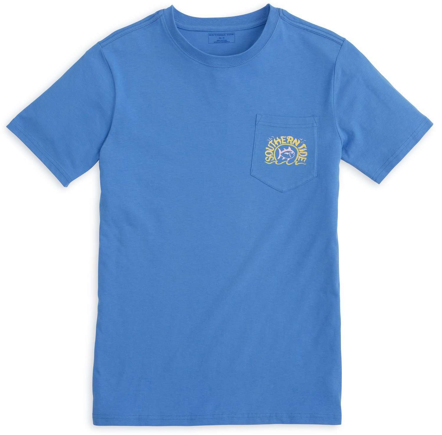 Sun, Sea & Sand Tee in Blue Stream by Southern Tide - Country Club Prep