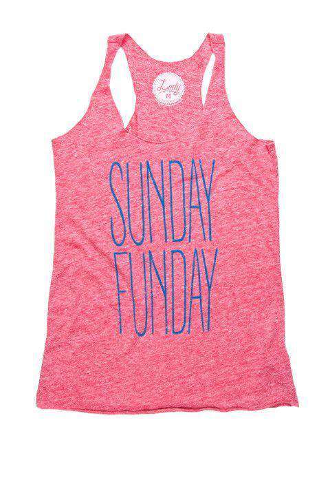 Sunday Funday Racerback Tank Top in Red by Rowdy Gentleman - Country Club Prep