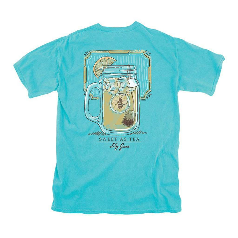 Sweet Tea Tee in Lagoon Blue by Lily Grace - Country Club Prep