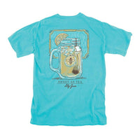 Sweet Tea Tee in Lagoon Blue by Lily Grace - Country Club Prep