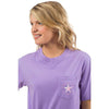 Take Time To Coast Pocket Tee Shirt in Lilac Purple by Southern Tide - Country Club Prep
